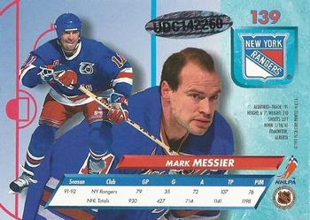 2016-17 Fleer Showcase - 25th Anniversary Stamped 1992-93 Ultra Buyback Autograph #139 Mark Messier Back