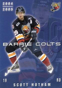 2004-05 Colts & Cops Barrie Colts (OHL) #NNO Scott Hotham Front