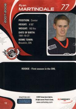 2007-08 Extreme Ottawa 67's (OHL) #13 Ryan Martindale Back
