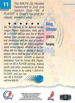 1993-94 Upper Deck NHLPA/Roots #11 Doug Gilmour Back