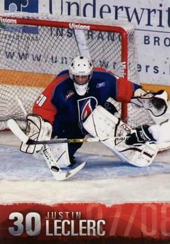 2007-08 Kamloops Blazers (WHL) #NNO Justin Leclerc Front