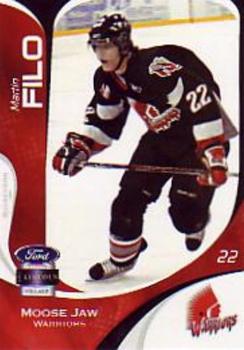 2007-08 Extreme Moose Jaw Warriors (WHL) #NNO Martin Filo Front