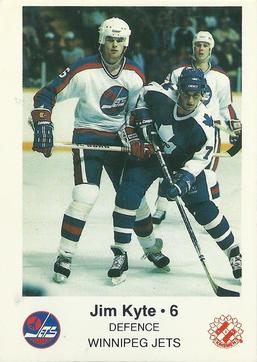 1985-86 Winnipeg Jets Police #NNO Jim Kyte Front