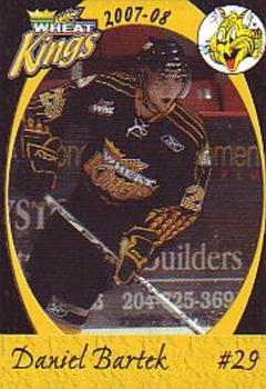 2007-08 Brandon Wheat Kings (WHL) #2 Daniel Bartek Front