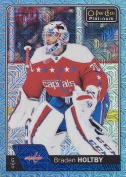 2016-17 O-Pee-Chee Platinum - Ice Blue Traxx #30 Braden Holtby Front