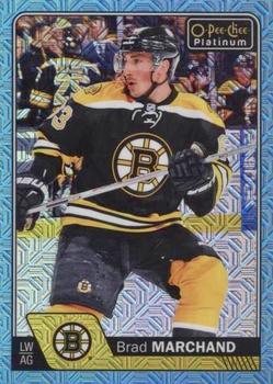 2016-17 O-Pee-Chee Platinum - Ice Blue Traxx #146 Brad Marchand Front