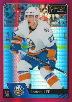 2016-17 O-Pee-Chee Platinum - Red Prism #51 Anders Lee Front