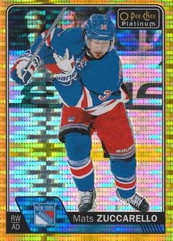 2016-17 O-Pee-Chee Platinum - Seismic Gold #121 Mats Zuccarello Front