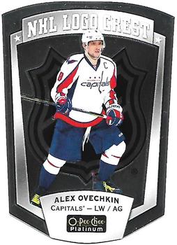 2016-17 O-Pee-Chee Platinum - NHL Logo Crest Die Cuts #NHLLD-5 Alex Ovechkin Front