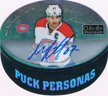 2016-17 O-Pee-Chee Platinum - Puck Personas Autographs Die Cut #PP-13 Max Pacioretty Front