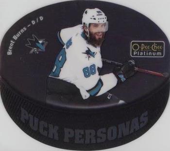 2016-17 O-Pee-Chee Platinum - Puck Personas Die Cuts #PP-8 Brent Burns Front