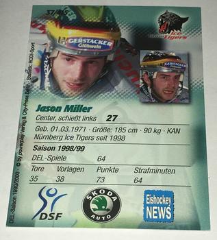 1999-00 Powerplay DEL (German) #37 Jason Miller Back