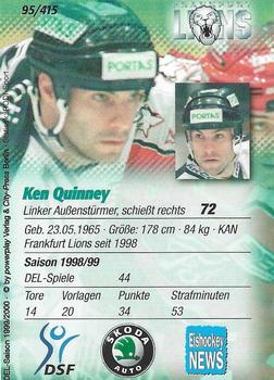 1999-00 Powerplay DEL (German) #95 Ken Quinney Back