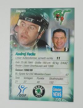 1999-00 Powerplay DEL (German) #298 Andrei Fuchs Back