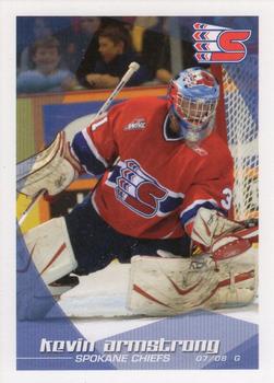 2007-08 Grandstand Spokane Chiefs (WHL) #NNO Kevin Armstrong Front
