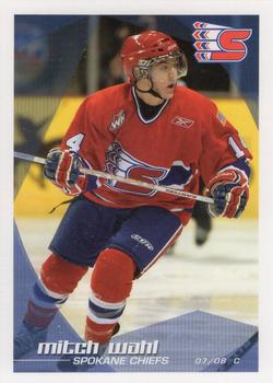 2007-08 Grandstand Spokane Chiefs (WHL) #NNO Mitch Wahl Front