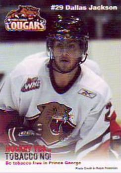 2008-09 Northern Health Prince George Cougars (WHL) #NNO Dallas Jackson Front