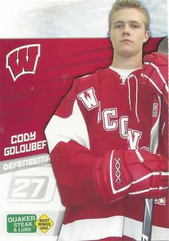 2007-08 Quaker Steak and Lube Wisconsin Badgers (NCAA) #NNO Cody Goloubef Front