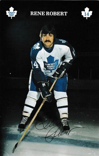 1981-82 Toronto Maple Leafs Postcards #NNO Rene Robert Front