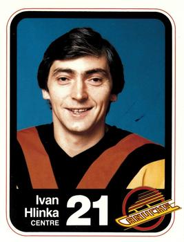 1982-83 Vancouver Canucks #10 Ivan Hlinka Front
