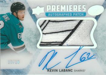 2016-17 Upper Deck Ice - Ice Premieres Autographed Patches #IP-KL Kevin Labanc Front