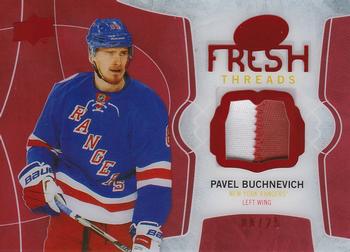 2016-17 Upper Deck Ice - Fresh Threads Red Patch #FT-PB Pavel Buchnevich Front
