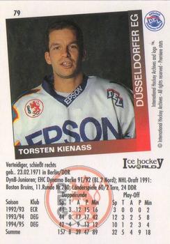 1995-96 IHA DEL (German) #79 Torsten Kienass Back
