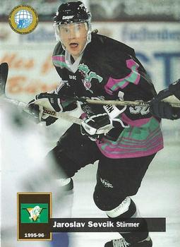 1995-96 IHA DEL (German) #332 Jaroslav Sevcik Front