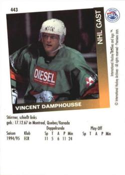 1995-96 IHA DEL (German) #443 Vincent Damphousse Back