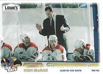 1999-00 Grandstand Austin Ice Bats (WPHL) #27 Ken McRae Front