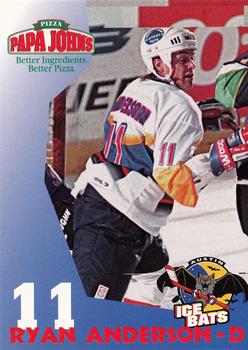 1997-98 Papa John's Austin Ice Bats (WPHL) #NNO Ryan Anderson Front