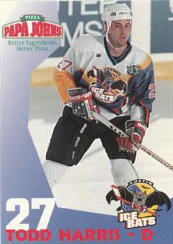 1997-98 Papa John's Austin Ice Bats (WPHL) #NNO Todd Harris Front
