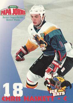 1997-98 Papa John's Austin Ice Bats (WPHL) #NNO Chris Haskett Front