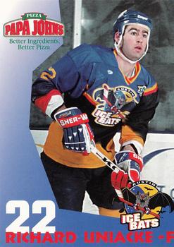 1997-98 Papa John's Austin Ice Bats (WPHL) #NNO Richard Uniacke Front