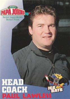 1997-98 Papa John's Austin Ice Bats (WPHL) #NNO Paul Lawless Front