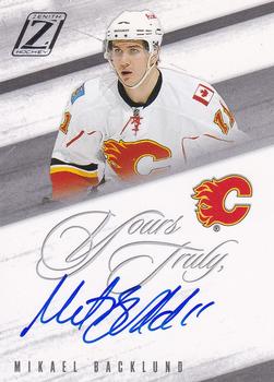2011-12 Panini Pinnacle - Zenith Yours Truly Update #BK Mikael Backlund Front