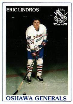 1990-91 Oshawa Generals (OHL) Police #13 Eric Lindros Front