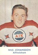 1958-59 Alfa Ishockey (Swedish) #659 Nils Johansson Front