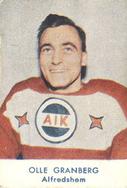 1958-59 Alfa Ishockey (Swedish) #663 Olle Granberg Front