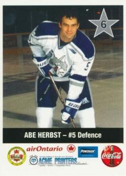 1999-00 Sudbury Wolves (OHL) Police #6 Abe Herbst Front
