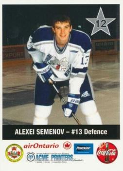 1999-00 Sudbury Wolves (OHL) Police #12 Alexei Semenov Front
