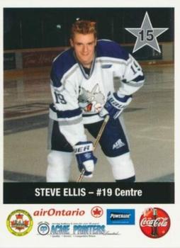 1999-00 Sudbury Wolves (OHL) Police #15 Steve Ellis Front