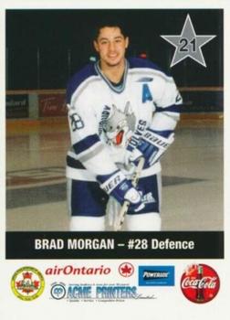 1999-00 Sudbury Wolves (OHL) Police #21 Brad Morgan Front