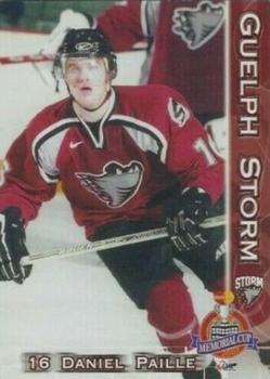 2001-02 M&T Printing Guelph Storm (OHL) Memorial Cup #12 Daniel Paille Front