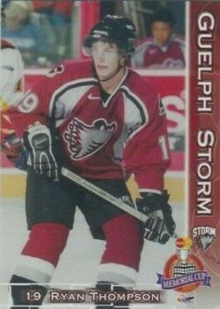 2001-02 M&T Printing Guelph Storm (OHL) Memorial Cup #14 Ryan Thompson Front