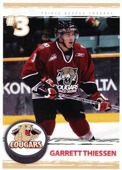 2007-08 Prince George Cougars (WHL) #NNO Garrett Thiessen Front