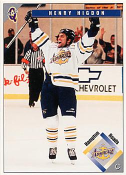 1998-99 Q-Cards Hampton Roads Admirals (ECHL) #12 Henry Higdon Front