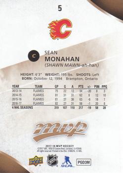 2017-18 Upper Deck MVP #5 Sean Monahan Back