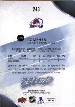 2017-18 Upper Deck MVP #243 J.T. Compher Back