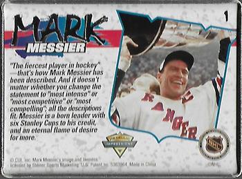 1996 Metallic Impressions Mark Messier #1 Mark Messier Back
